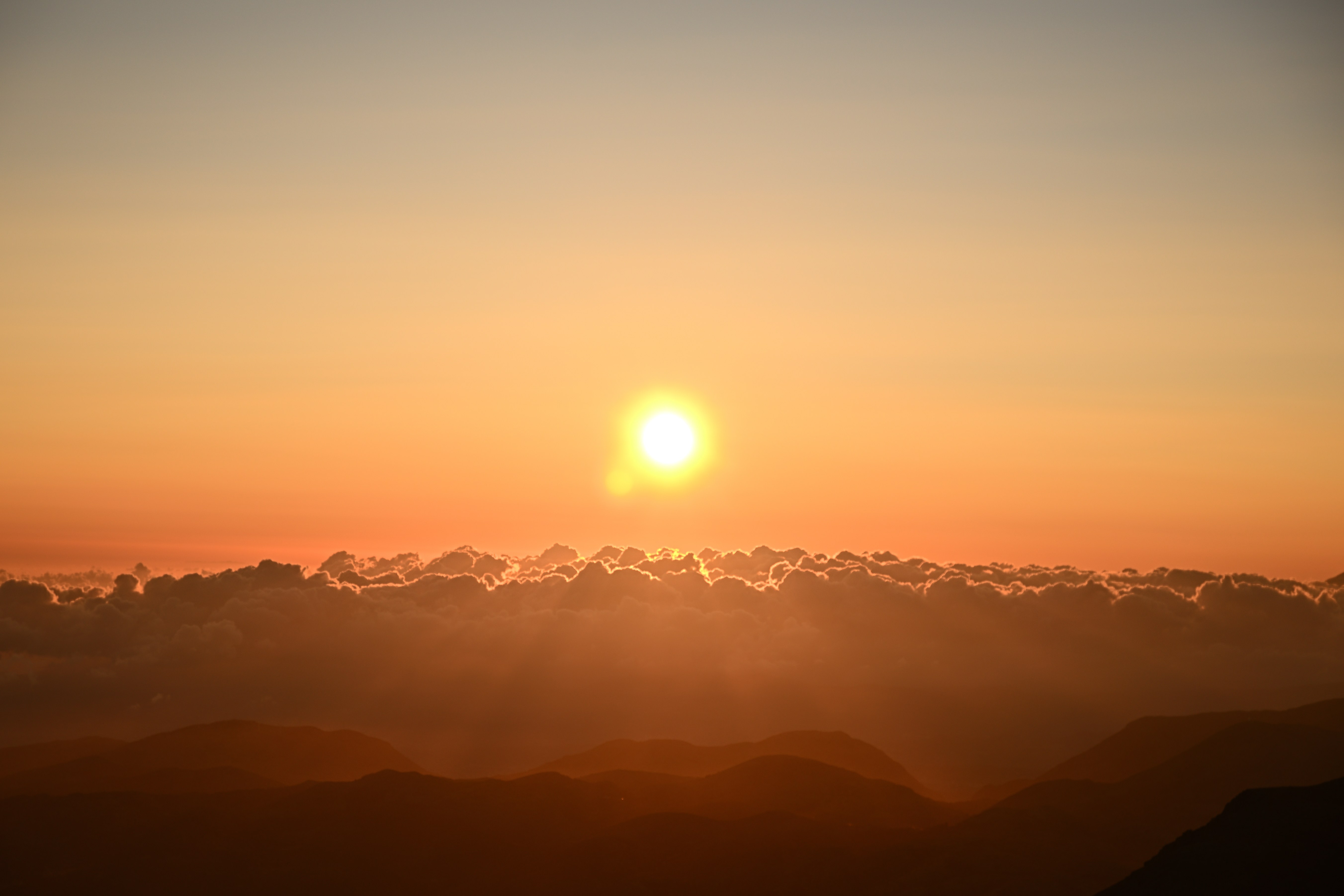 Sunrise in the sky
